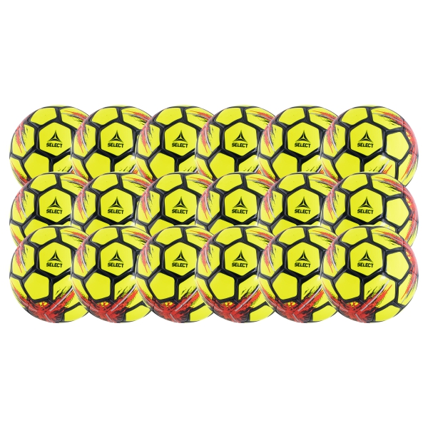 Select Classic Soccer Ball - Yellow/Red - 18 Pack 0388588794-18PCK