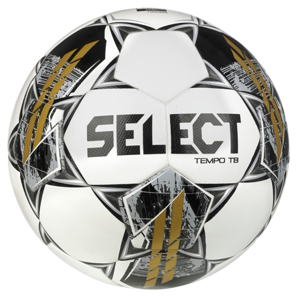 SELECT Tempo TB v23 Soccer Ball - White/Black/Gold 0115567932