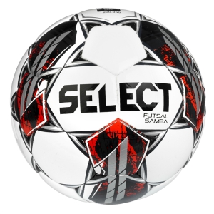 Select Futsal Samba V22 Indoor Soccer Ball - White/Red/Black 1480050613010101