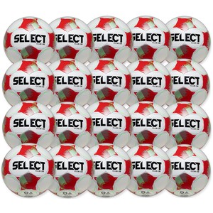 SELECT Club DB V26 Soccer Ball - White/Red - 20 Pack CLUBDBV26WR-20Pk