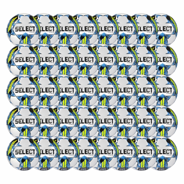 SELECT Club DB V22 Soccer Ball - White/Blue/Volt - 40 Pack CLUBDBWRY-40Pk