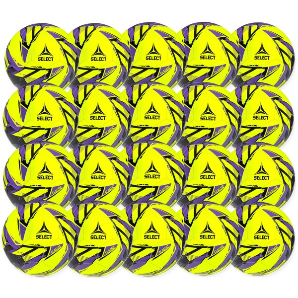 SELECT Classic V26 Soccer Ball - Yellow/Purple - 20 Pack CLASSICV26YP-20Pk