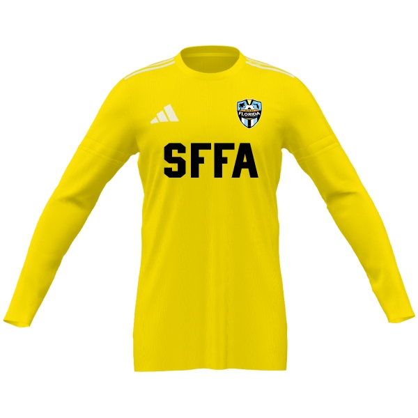 South Florida Football Academy adidas Youth Mi Squadra 25 Goalkeeper LS Jersey - Team Yellow/White SFFA-JD7375TY
