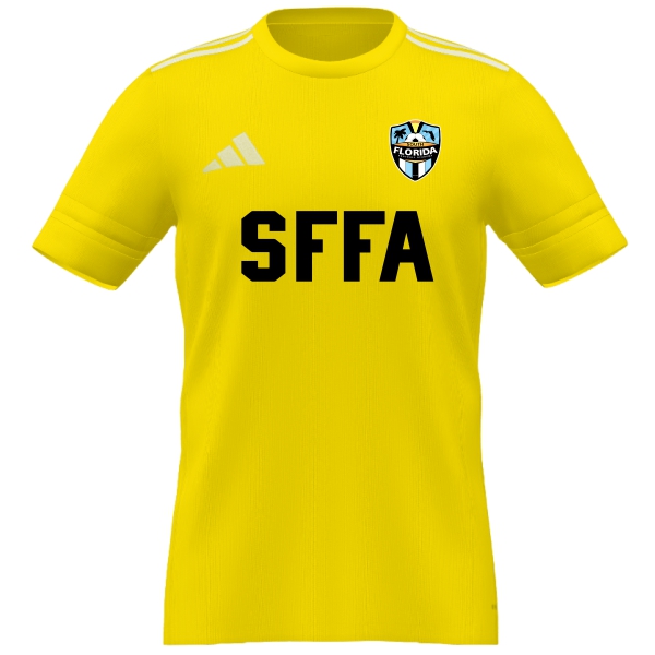 South Florida Football Academy adidas Youth Mi Squadra 25 Goalkeeper SS Jersey - Team Yellow/White SFFA-JD7457TY