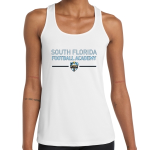South Florida Football Academy Women's Racerback Tank - White SFFA-LST356WH-2