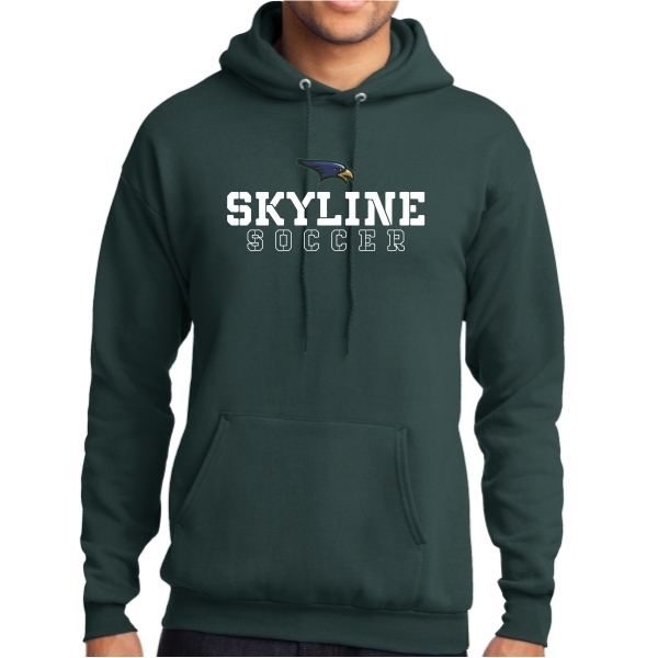Skyline Soccer Hooded Sweatshirt - Forest Green PC78H-FGSL