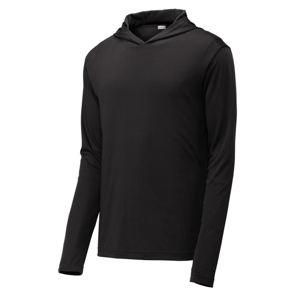Sport Tek PosiCharge Competitor Hooded Pullover - Black ST358BK