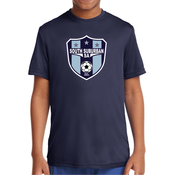 South Suburban Soccer Academy Youth Performance Shirt - Navy SSSA-YST350
