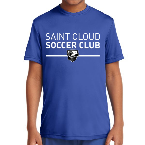 St. Cloud Soccer Club Youth Performance Shirt - Blue SCSC-YST350Bl