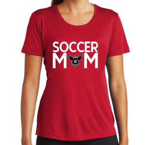 North Texas United Women's Soccer Mom Performance Shirt - Red LST350-NTU
