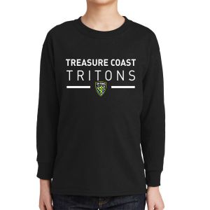 Treasure Coast Tritons Youth Long Sleeve T-Shirt - Black TCT-5400B