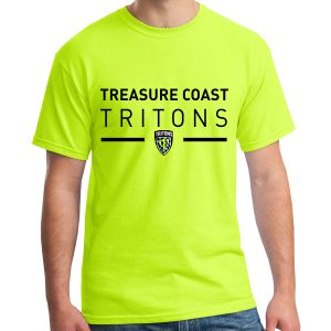 Treasure Coast Tritons Supporter T-Shirt - Neon Yellow TCT-G5000-NYw
