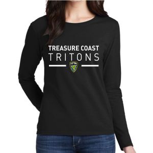 Treasure Coast Tritons Women's Long Sleeve T-Shirt - Black TCT-G5400L
