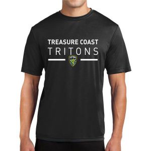 Treasure Coast Tritons Short Sleeve Performance Shirt - Black TCT-ST350