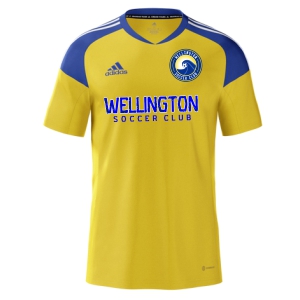 Wellington Soccer Club adidas miCondivo 22 Jersey - Yellow/Royal WWSC-HB5395