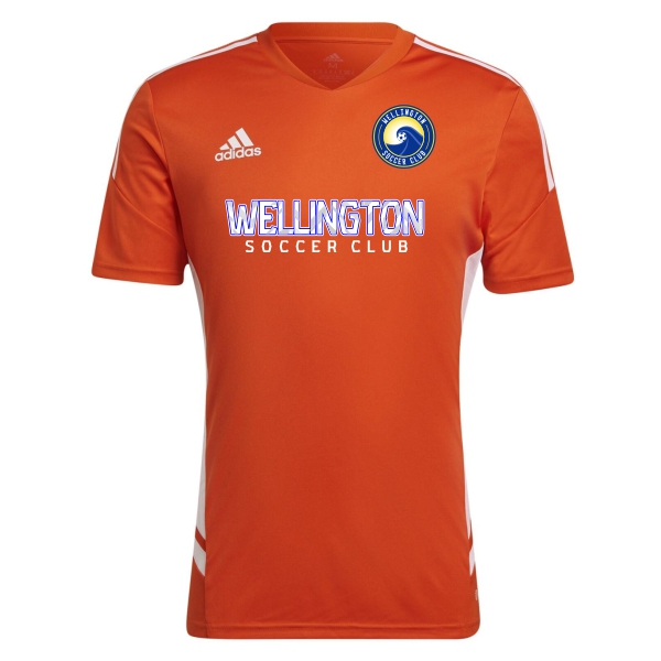 Wellington Soccer Club adidas Youth Condivo 22 Goalkeeper Jersey - Team Orange/White WWSC-HE3065GK