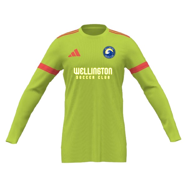 Wellington Soccer Club adidas Youth Mi Squadra 25 Goalkeeper LS Jersey - Semi Solar Yellow/Solar Red WWSC-JD7375