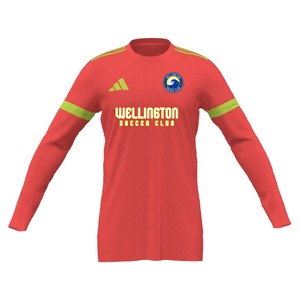 Wellington Soccer Club adidas Youth Mi Squadra 25 Goalkeeper LS Jersey - Solar Red/Solar Yellow WWSC-JD7375SRSY