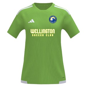 Wellington Soccer Club adidas Youth miTiro 26 Goalkeeper Jersey - Solar Green/White WWSC-KB1574LMWH