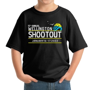 Wellington Shootout Youth T-Shirt - Black WWSC-B-5000B-SO