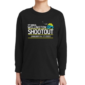 Wellington Shootout Youth Long Sleeve T-Shirt - Black WWSC-B-5400B-SO