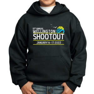 Wellington Shootout Youth Hooded Spirit Sweatshirt - Black WWSC-B-PC90YH-SO