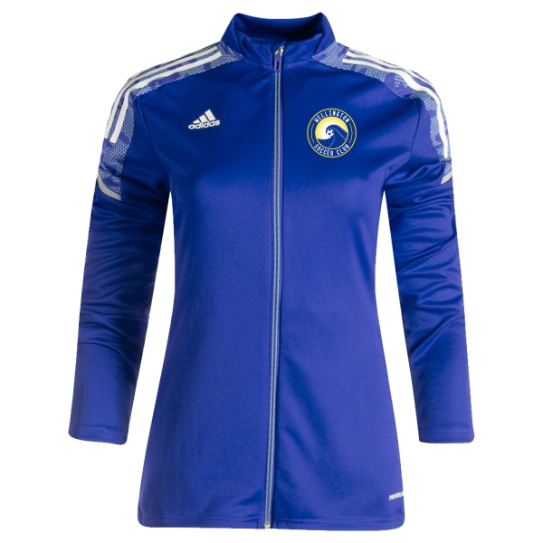 Wellington SC adidas Women's Condivo 21 Training Jacket - Team Royal Blue/White WWSC-GH7141