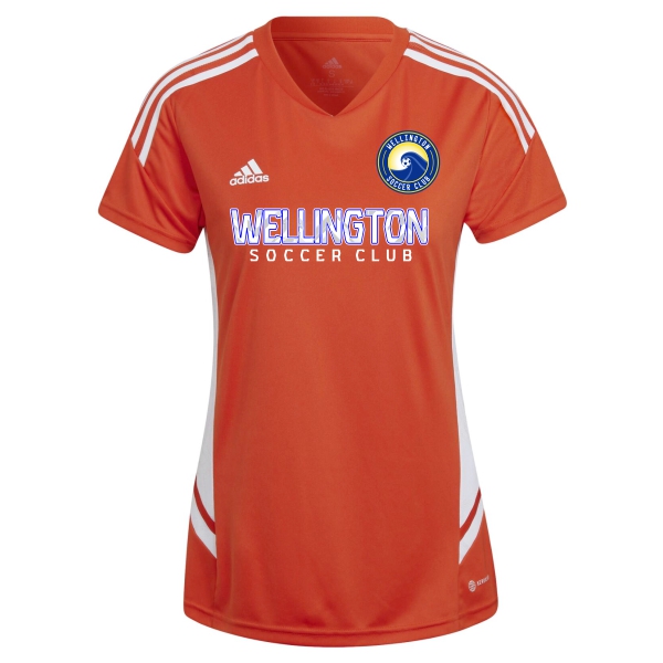 Wellington Soccer Club adidas Women's Condivo 22 Goalkeeper Jersey - Team Orange/White WWSC-HE3061GK