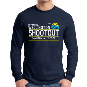 Wellington Shootout Long Sleeve T-Shirt - Navy WWSC-N-G5400-SO