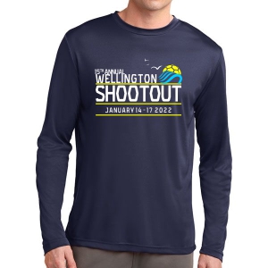 Wellington Shootout Long Sleeve Performance Shirt - Navy WWSC-N-ST350LS-SO
