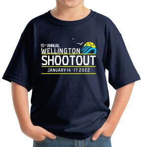 Wellington Shootout Youth T-Shirt - Navy WWSC-NV-5000B-SO