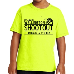 Wellington Shootout Youth T-Shirt - Neon Yellow WWSC-NY-5000B-SO