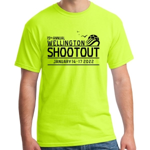 Wellington Shootout T-Shirt - Neon Yellow WWSC-NY-5000-SO