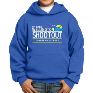 Wellington Shootout Youth Hooded Spirit Sweatshirt - Blue WWSC-RB-PC90YH-SO