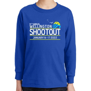 Wellington Shootout Youth Long Sleeve T-Shirt - Royal Blue WWSC-RB-5400B-SO