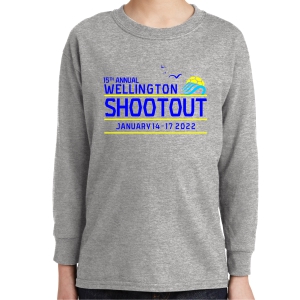 Wellington Shootout Youth Long Sleeve T-Shirt - Sport Grey WWSC-SG-5400B-SO