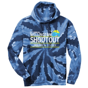 Wellington Shootout Tie-Dye Hooded Spirit Sweatshirt - Navy WWSC-SO-PC146
