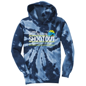 Wellington Shootout Youth Tie-Dye Hooded Spirit Sweatshirt - Navy WWSC-SO-PC146Y