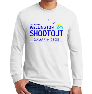 Wellington Shootout Long Sleeve T-Shirt - White WWSC-W-G5400-SO