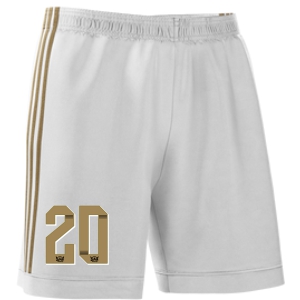 West Side United adidas mi Squadra 17 Shorts - White/Gold WSU-CF0394WG