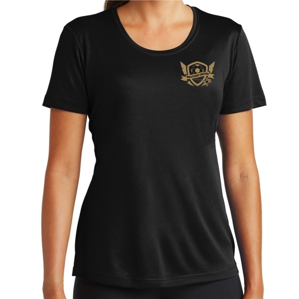 West Side United SC Women's Performance Shirt - Black WSU-LST350-B