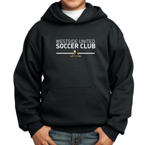 Warriors Youth Hooded Sweatshirt - Black WSU-PC90YHB