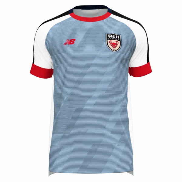 W&H America New Balance Audazo Jersey - Light Blue/Navy/White/Red WHA-MT35604LB