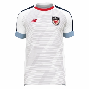 W&H America New Balance Youth Audazo Jersey - White/Navy/Light Blue/Red WHA-YT35604WH