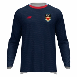 W&H America New Balance Youth Net Goalkeeper Long Sleeve Jersey - Navy/Red WHA-YT35625NV