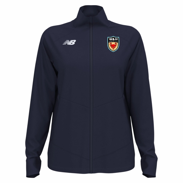 W&H America New Balance Women's Away Jacket - Navy/White WHA-TMWJ762TNV