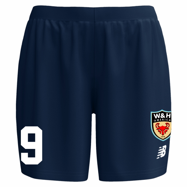 W&H America New Balance Women's Striker Short - Navy/White WHA-WS35628NV