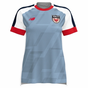 W&H America New Balance Women's Audazo Jersey - Light Blue/Navy/White/Red WHA-WT35604LB