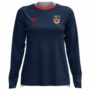 W&H America New Balance Women's Net Goalkeeper Long Sleeve Jersey - Navy/Red WHA-WT35625NV