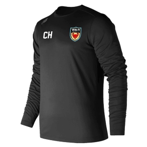 W&H America New Balance Tech Long Sleeve Jersey - Black/White WHA-TMMT501TBK